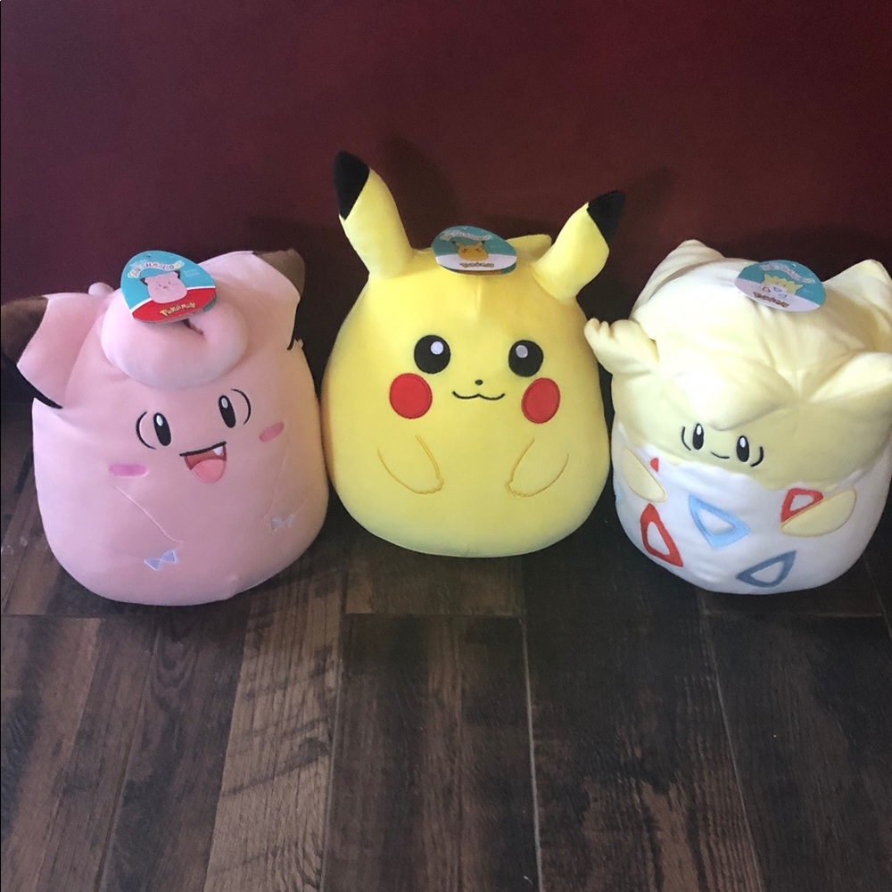 Squishmallows  POKÉMON Trio - Yellow, Pink, Cream
